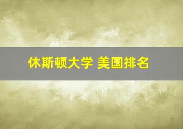 休斯顿大学 美国排名